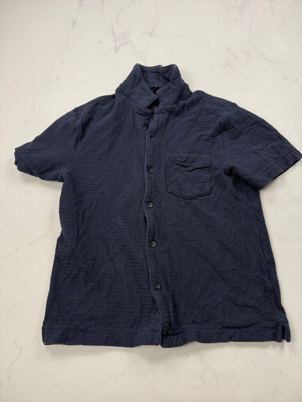 Banana Republic Button-Up Shirt Navy 90s VTG Adjustable - Mens L